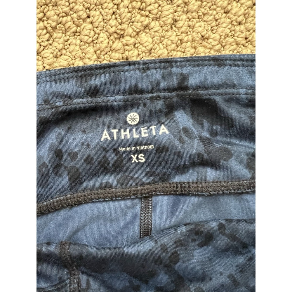 Athleta Capri Leggings‎ Women's XS Blue And Black Athletic Gym Yoga - Picture 4 of 7